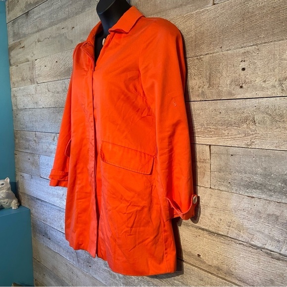 Joe Freshwomen’s orange single breasted trench coat in size large - Picture 2 of 10